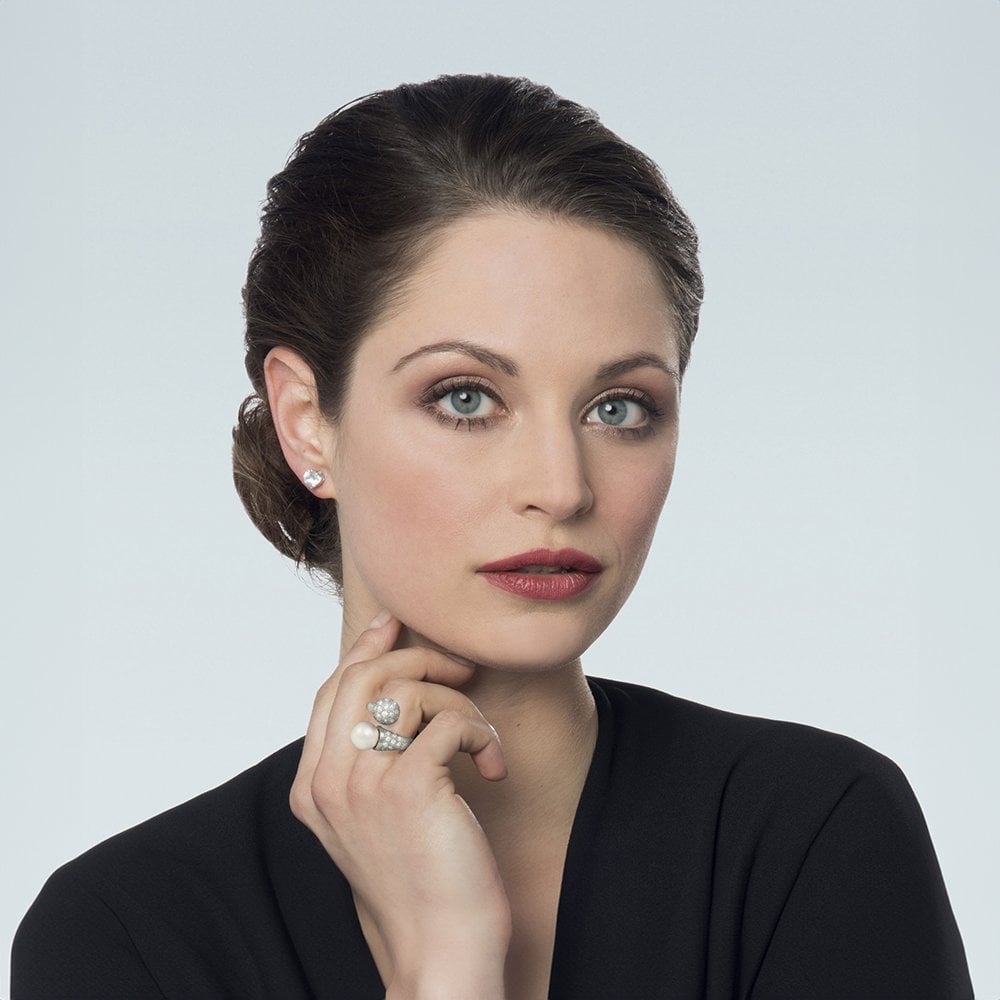 Triumph White Freshwater Pearl and Cubic Zirconia Sterling Silver Ring