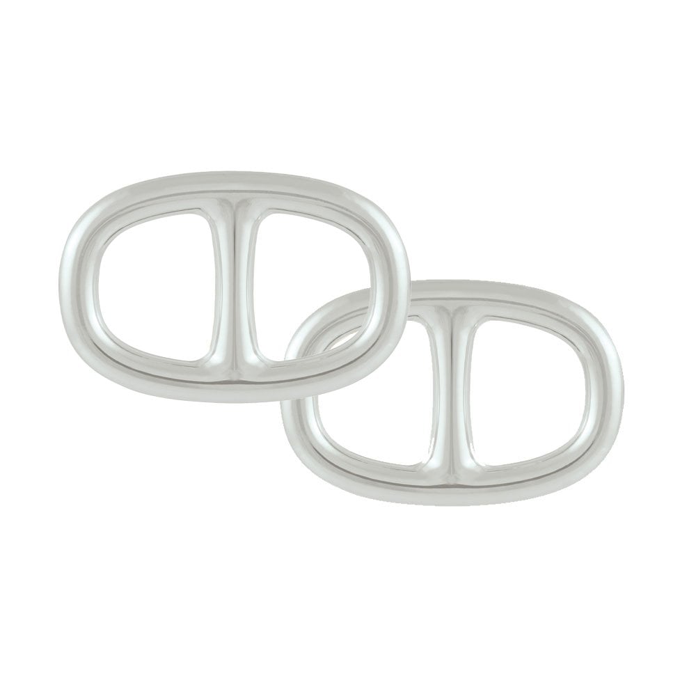 Buckle Style Silver Tone Scarf/Sarong Ring (2 Pack)