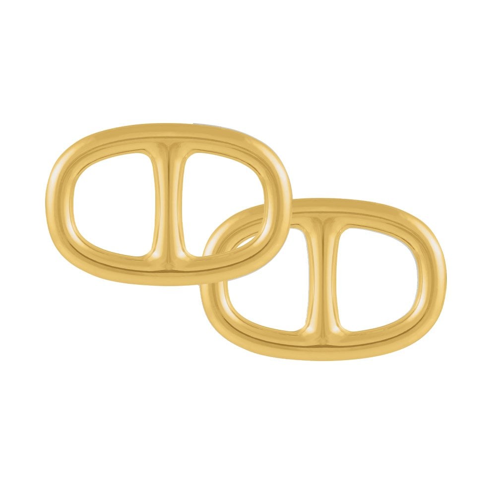 Buckle Style Gold Tone Scarf/Sarong Ring (2 Pack)