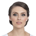 Dazzle Cubic Zirconia Gold Tone Stud Pierced Earrings