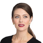 Bliss Clear Austrian Crystal Gold Tone Stud Pierced Earrings