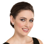 Grandiflora Crystal Floral Gold Tone Stud Pierced Earrings