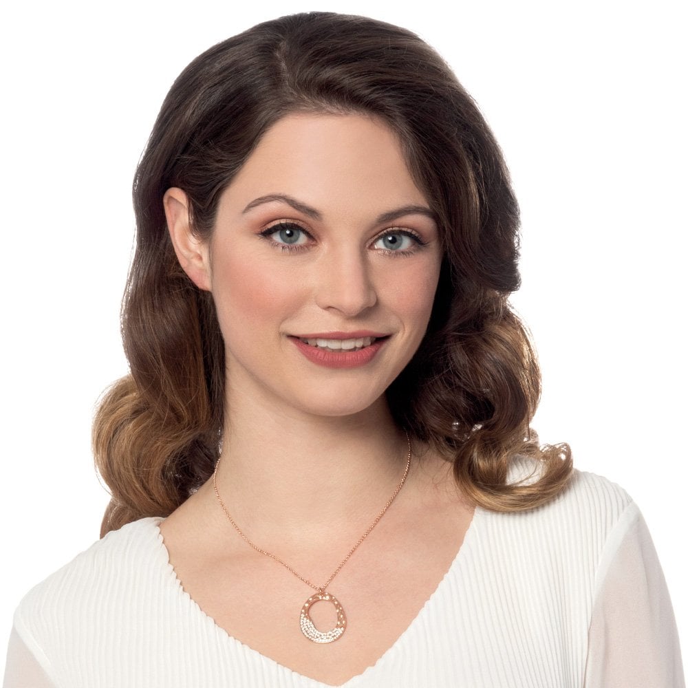 Maya Clear Crystal Rose Gold Tone Pendant