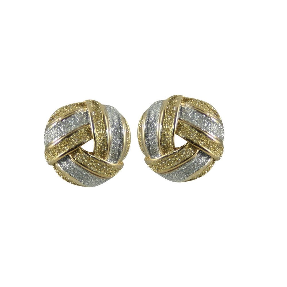 Stardust Prestige Two Tone Classic Pierced Earrings