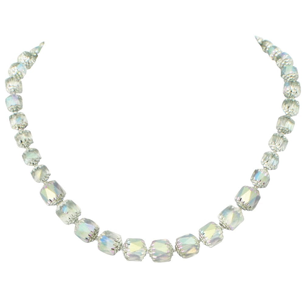Charisma Clear and Aurora Borealis Preciosa Crystal Necklace