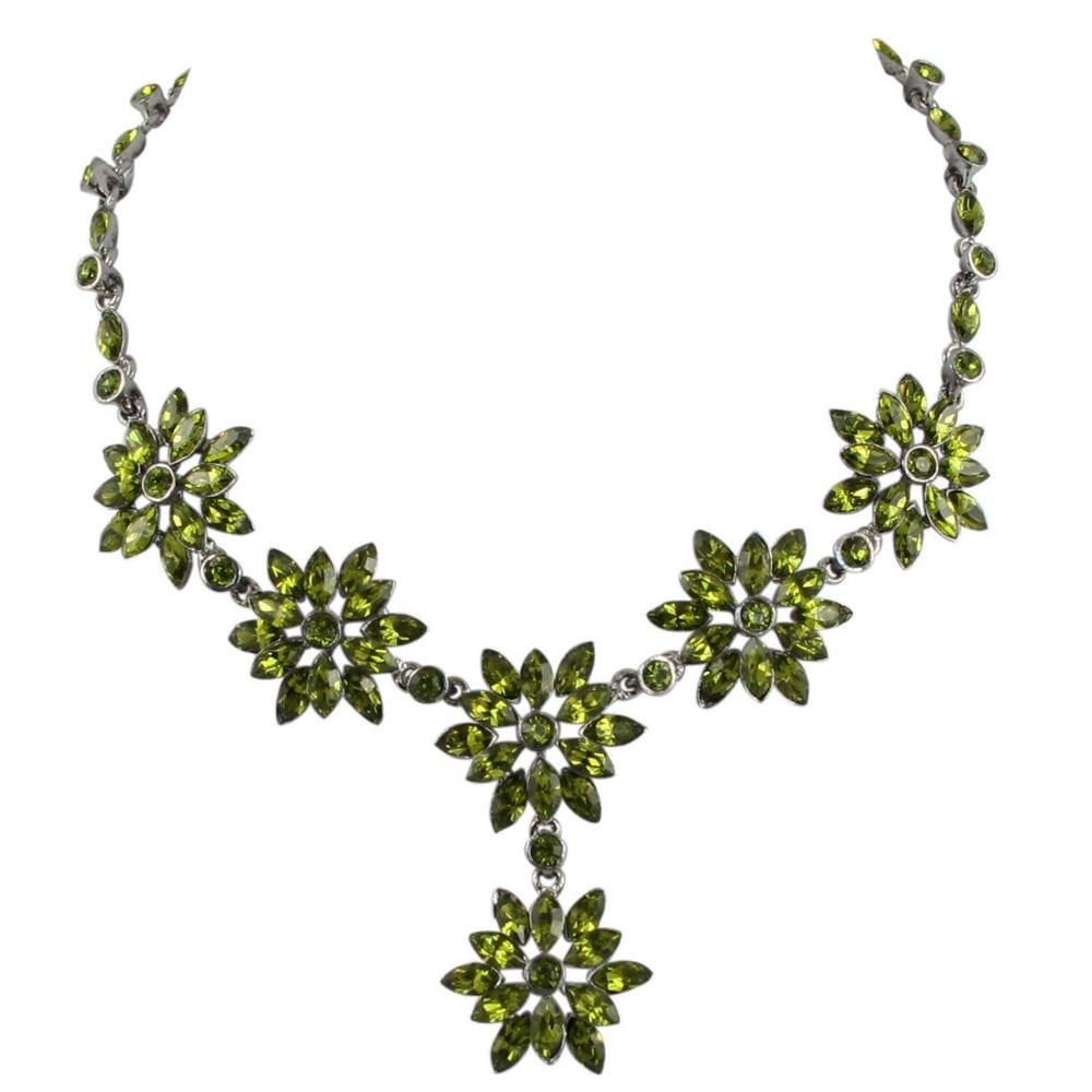 Olivine Swarovksi Crystal Necklace