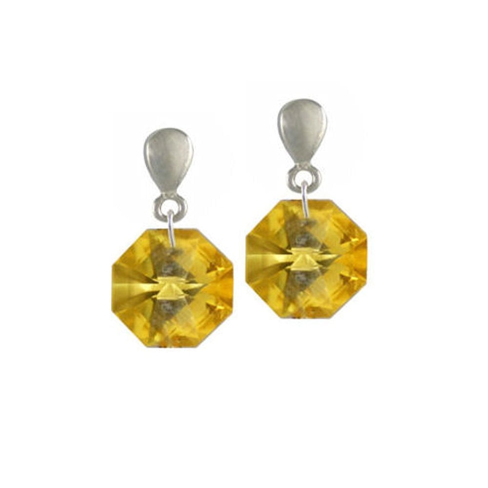 Buttercup Swarovski Crystal Clip On Earrings