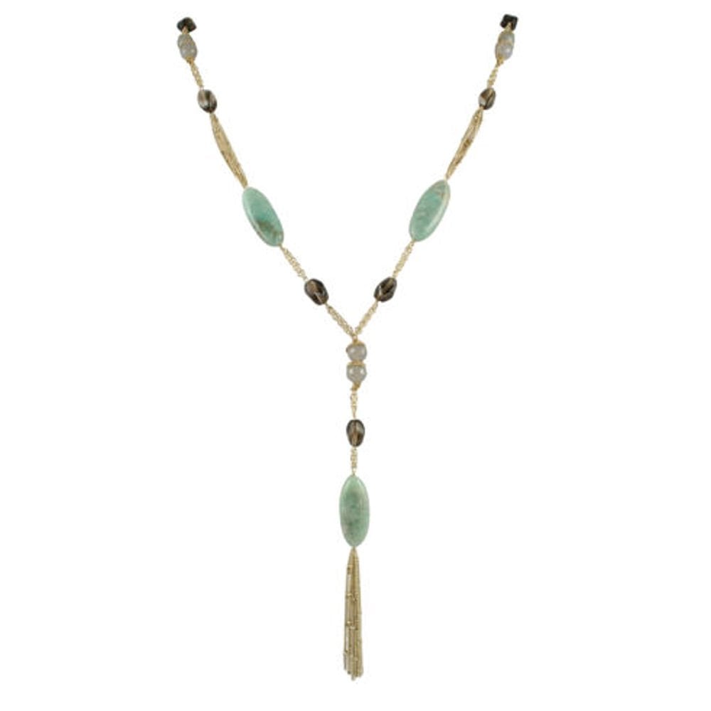 Somewhere in Time Amazonite Gemstone Necklace