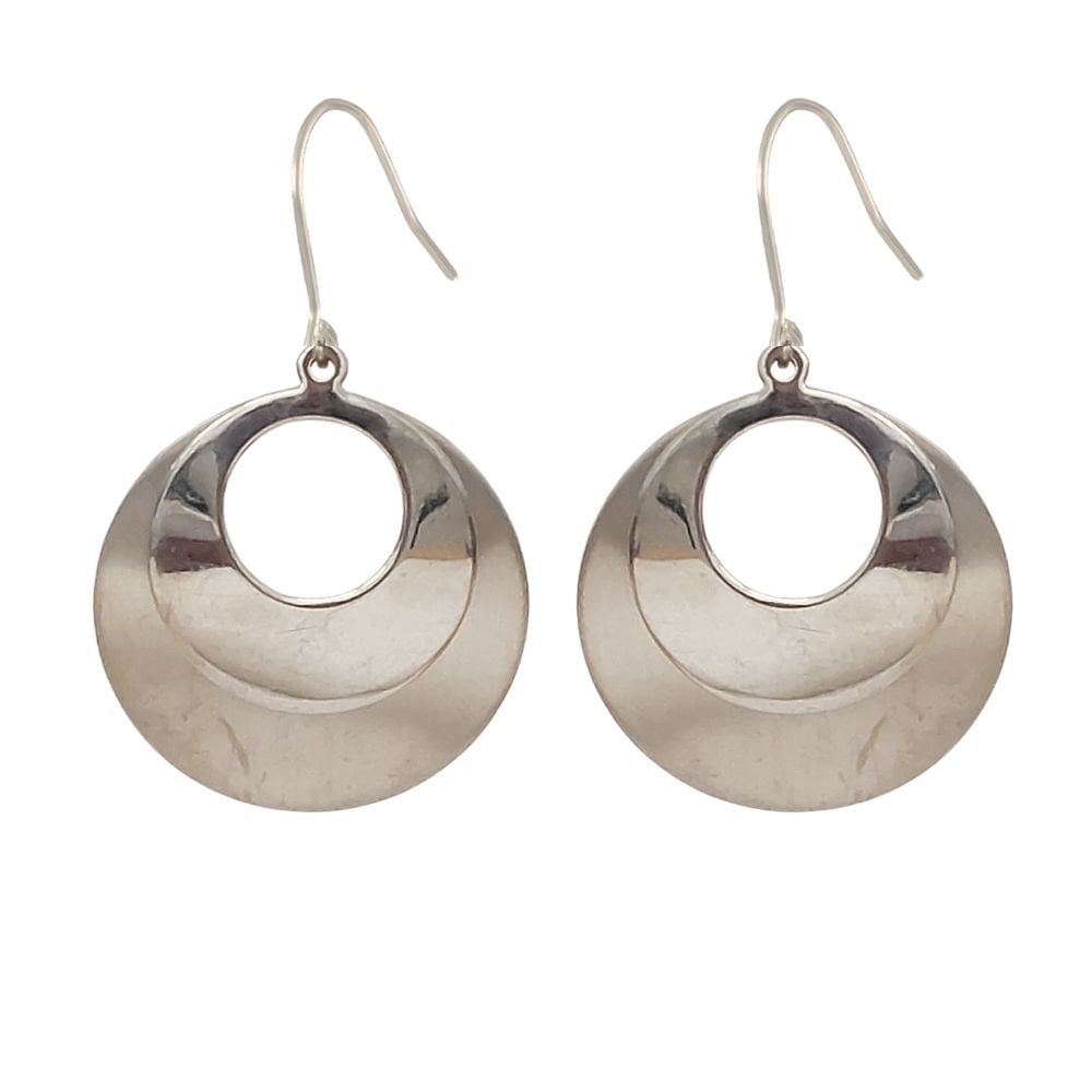 Pendulums Silver Tone Pierced Earrings